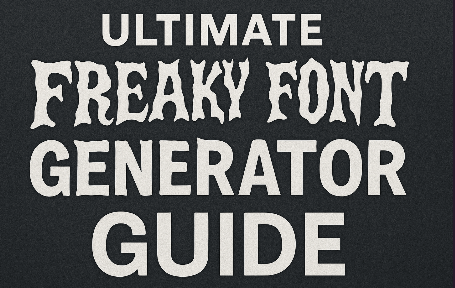 Ultimate Freaky Font Generator Guide - Create Unique Text Styles
